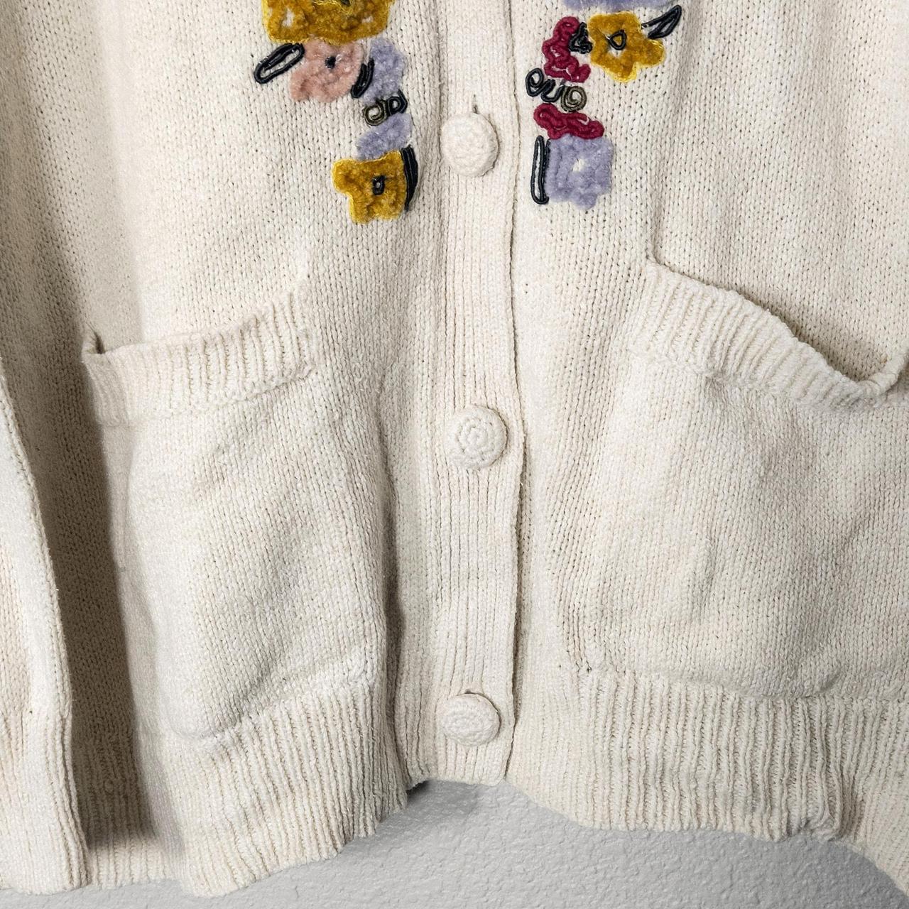 Source Unknown Women's Sweater - Cream/Multi - L … - image 4