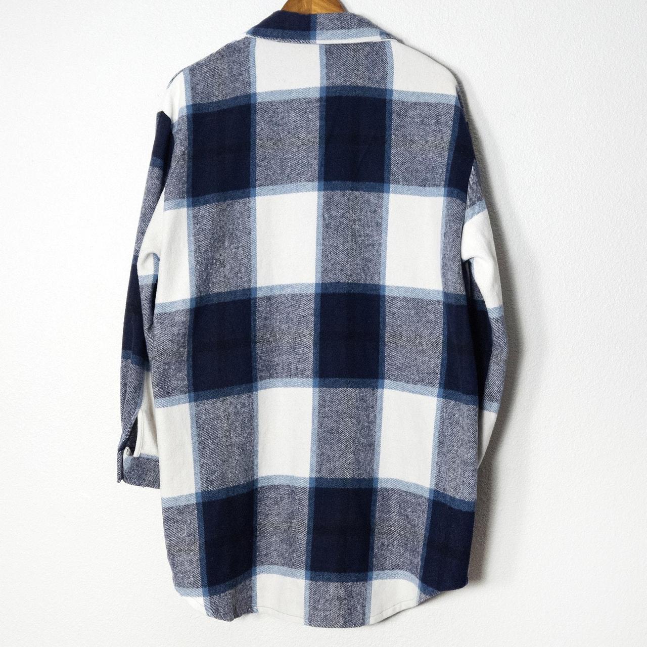 Source Unknown Women's Shacket Jacket - Grey/Whit… - image 2