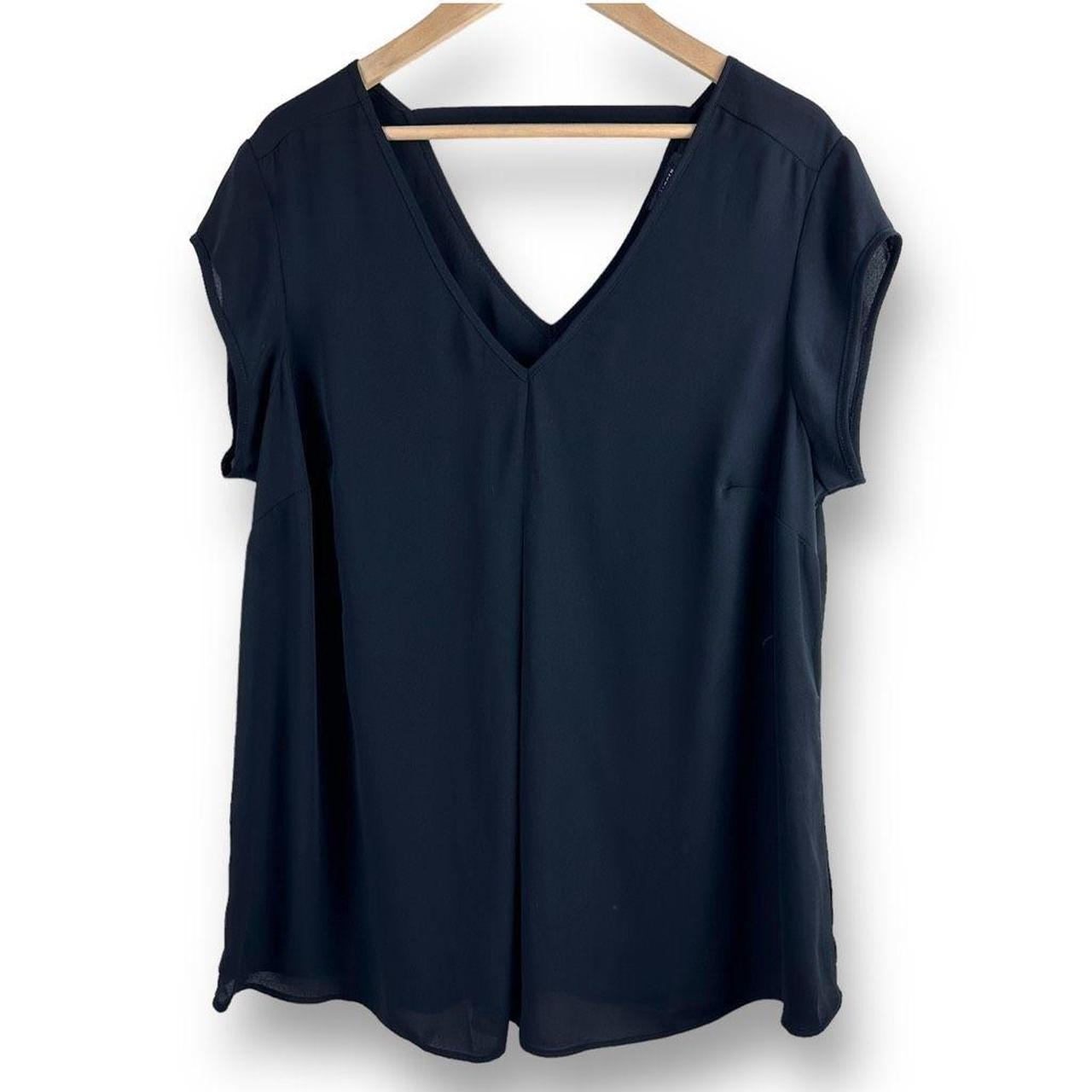 halogen v neck top