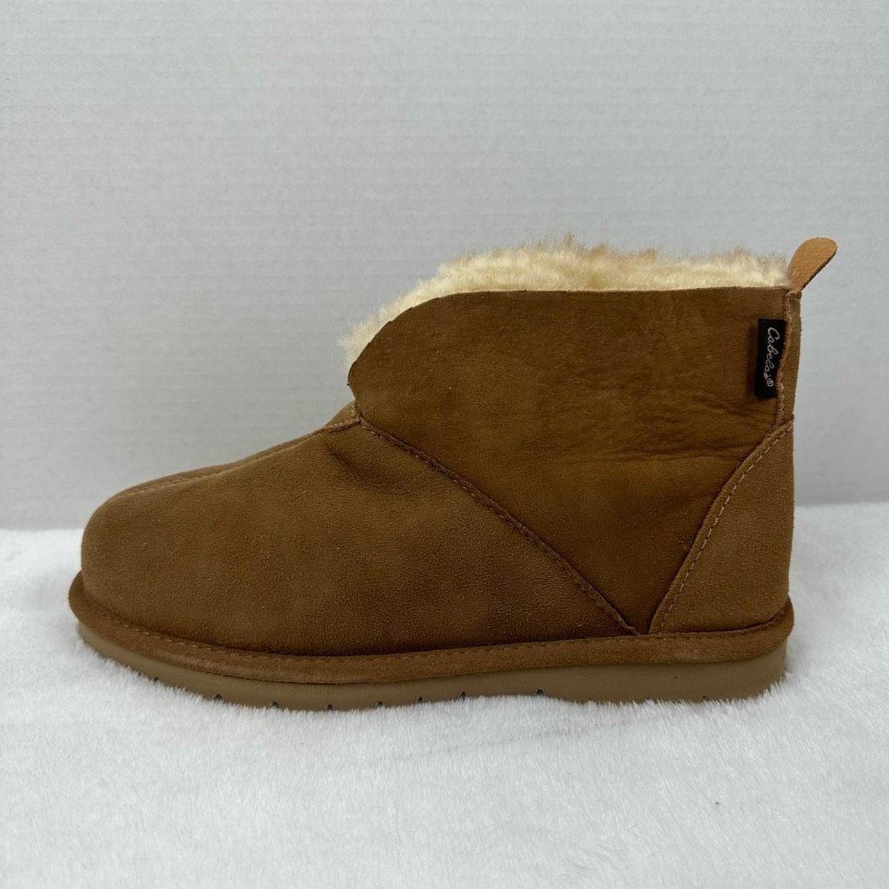 Cabela’s women’s sheepskin cocoa loungers size 9.... - Depop