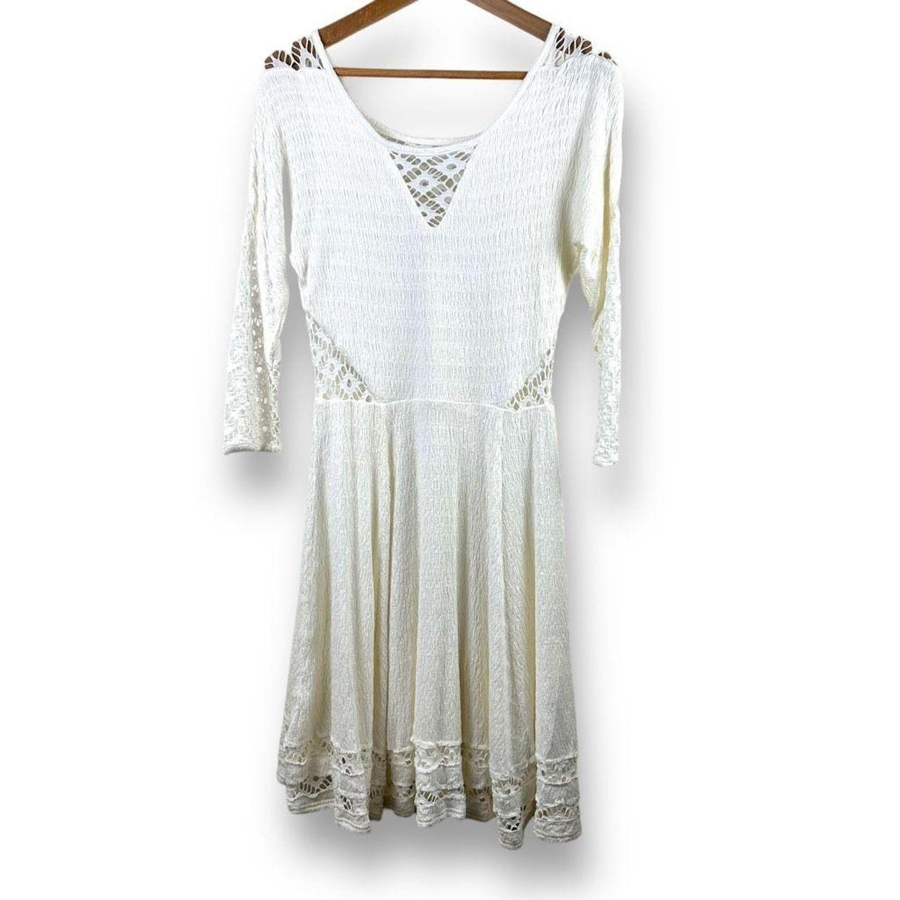 Free people long hotsell sleeve lace dress