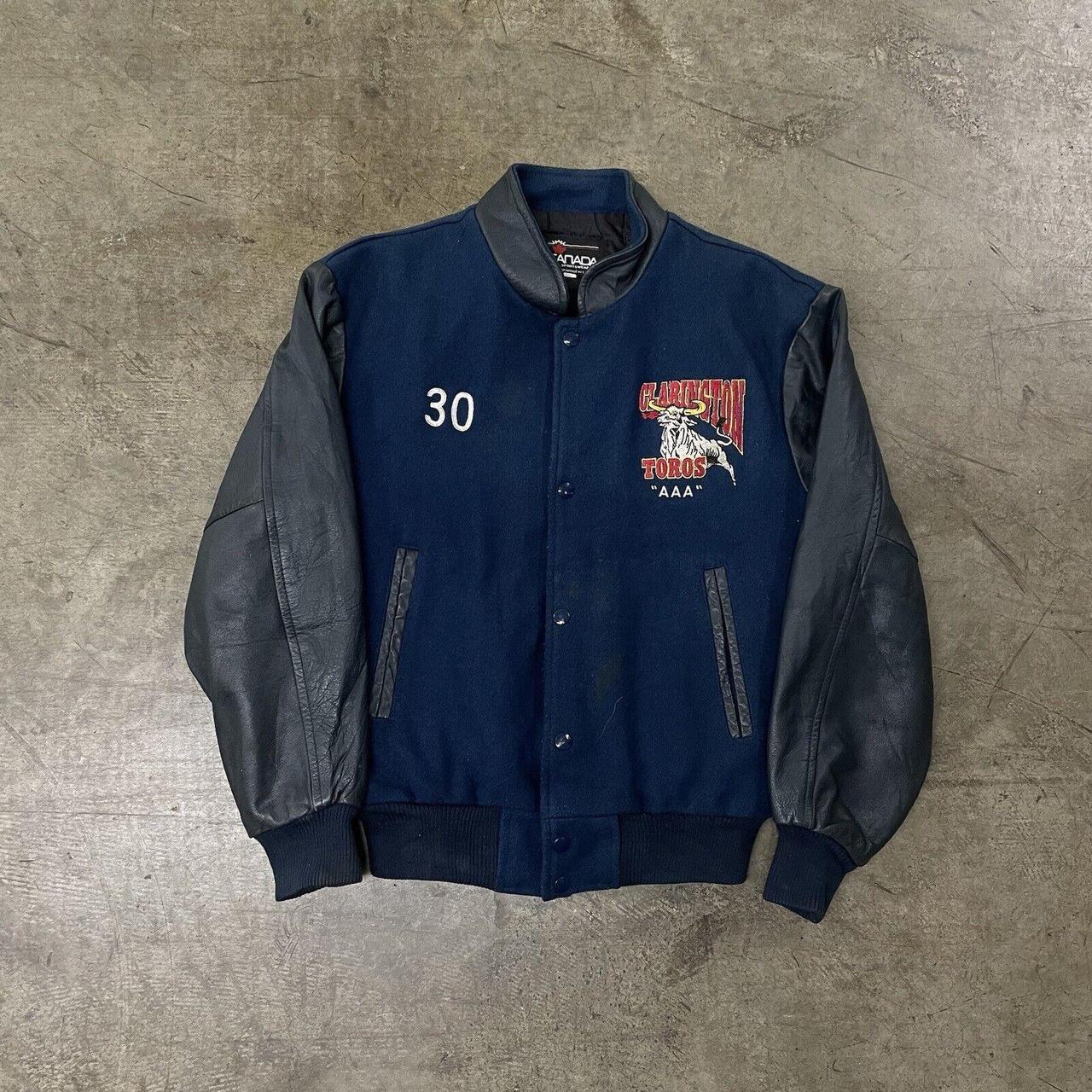 Vintage Letterman Varsity Jacket 90s College Bomber... - Depop