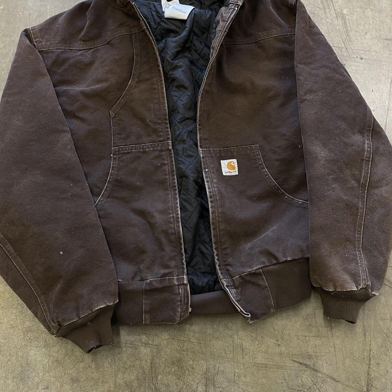 Carhartt Active Jacket Y2K Quilt Lined Full-Zip... - Depop