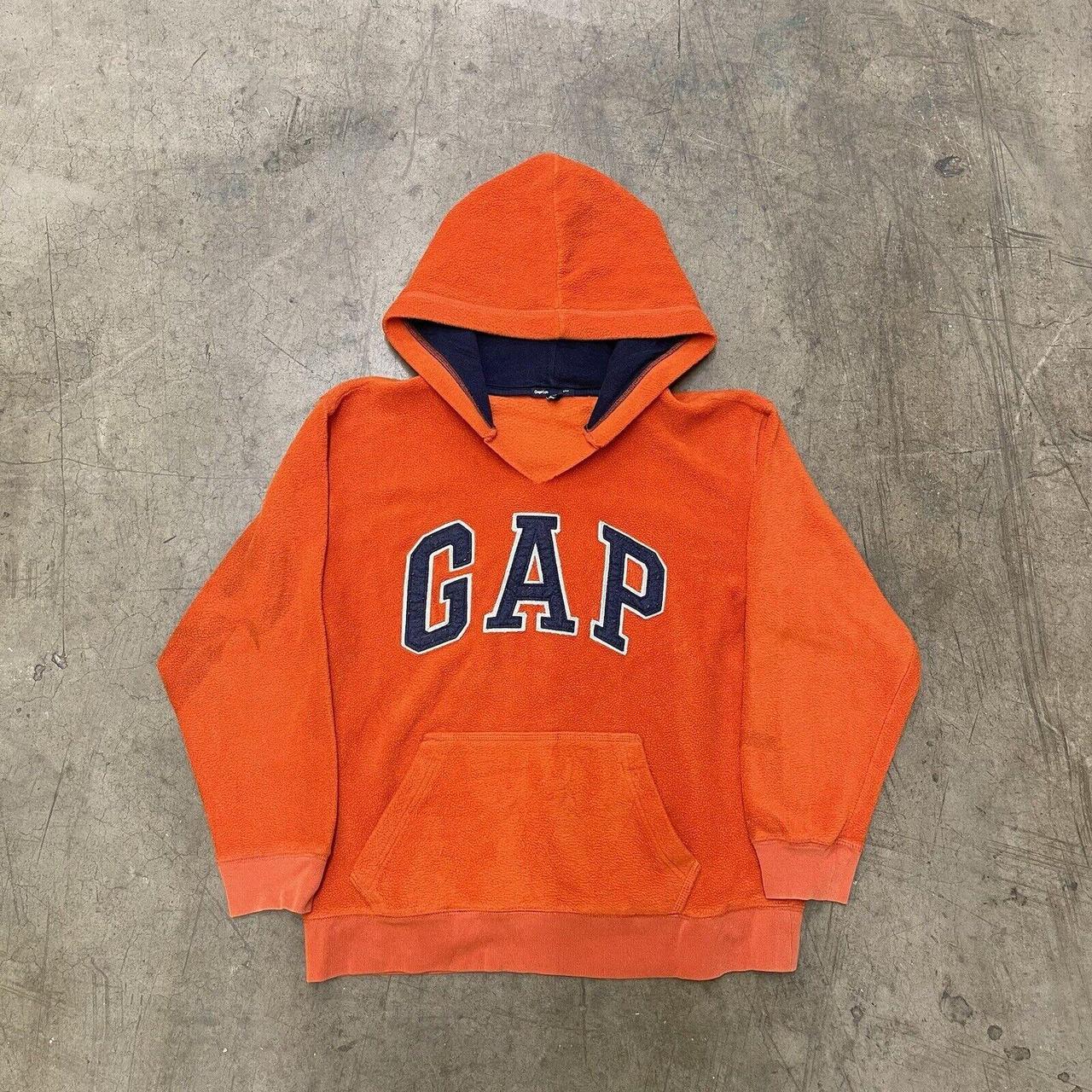 Gap Men's Orange Sweatshirt Depop