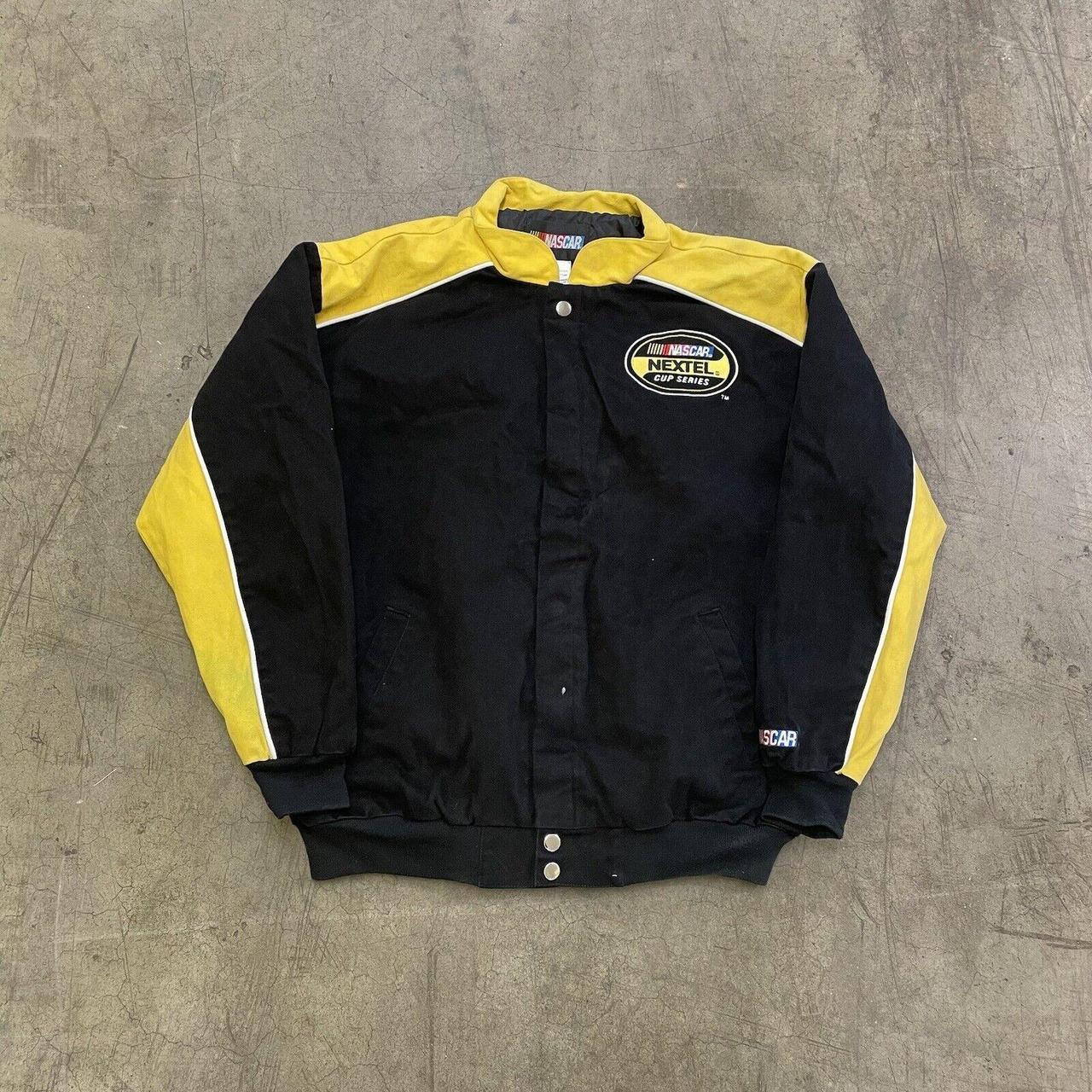 Nascar Racing Jacket M&M Snap Vintage Bomber Y2K... - Depop