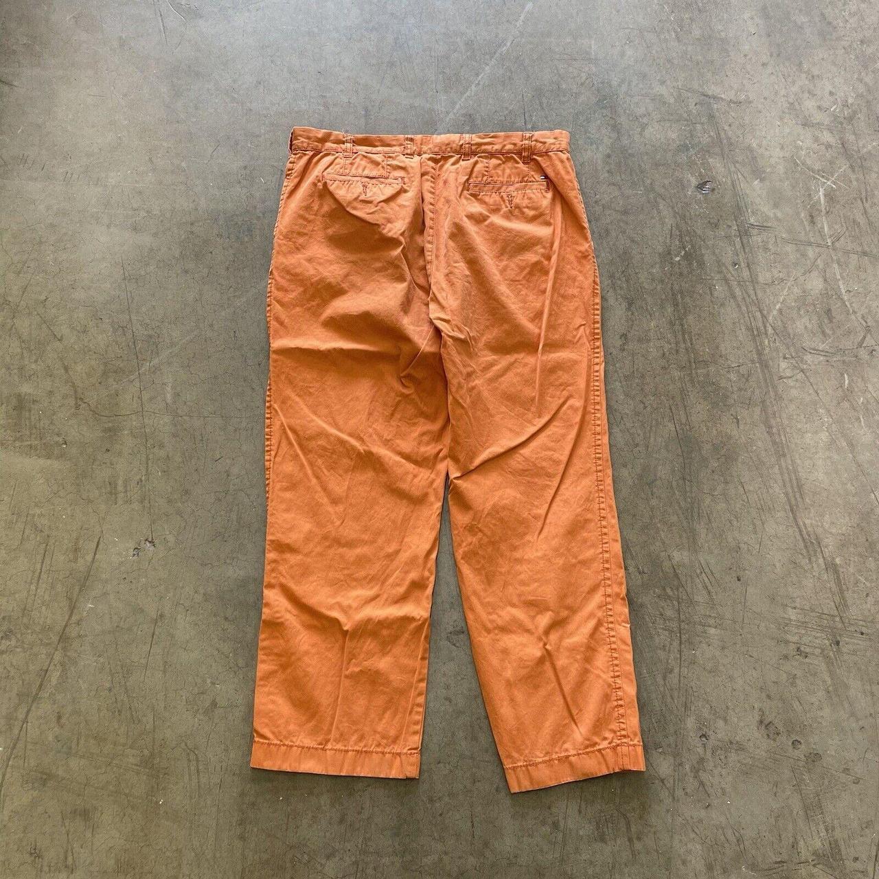 Tommy Hilfiger Men's Orange Trousers | Depop