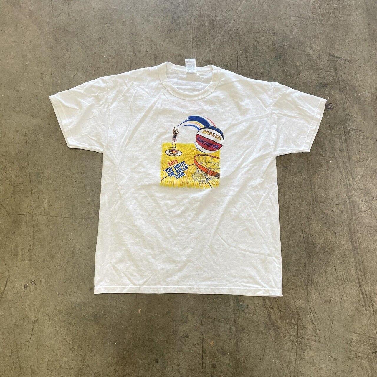Harlem Globetrotters Graphic T-Shirt 90s Single... - Depop