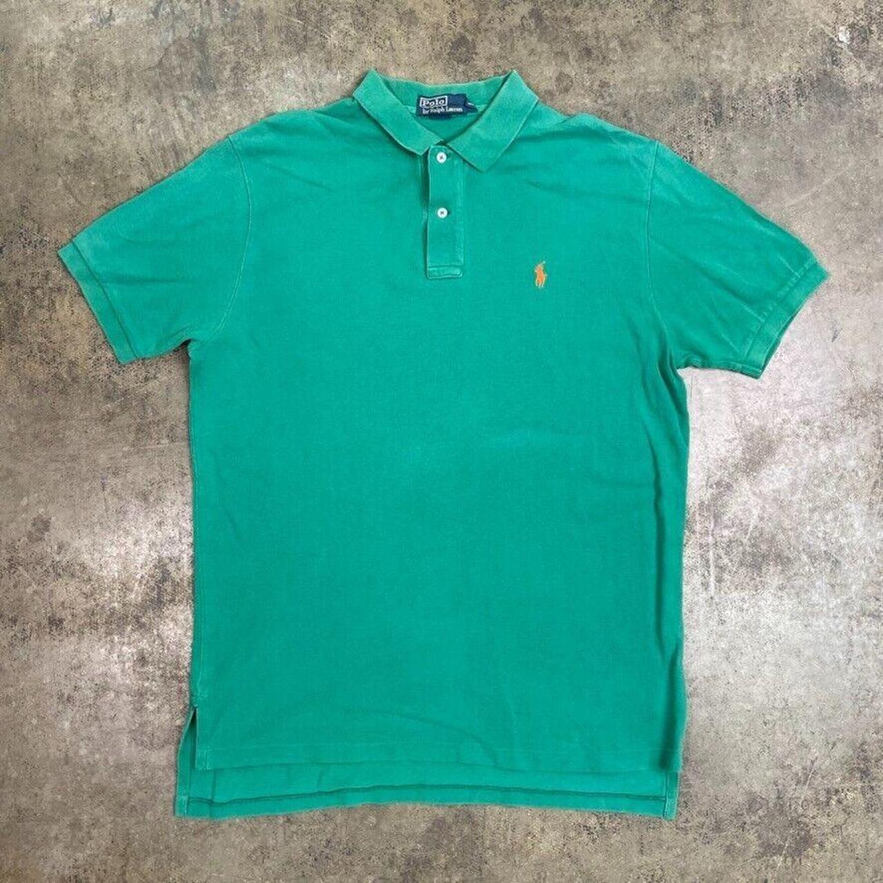 Ralph Lauren Polo Shirt 90s Collared Short Sleeve... - Depop