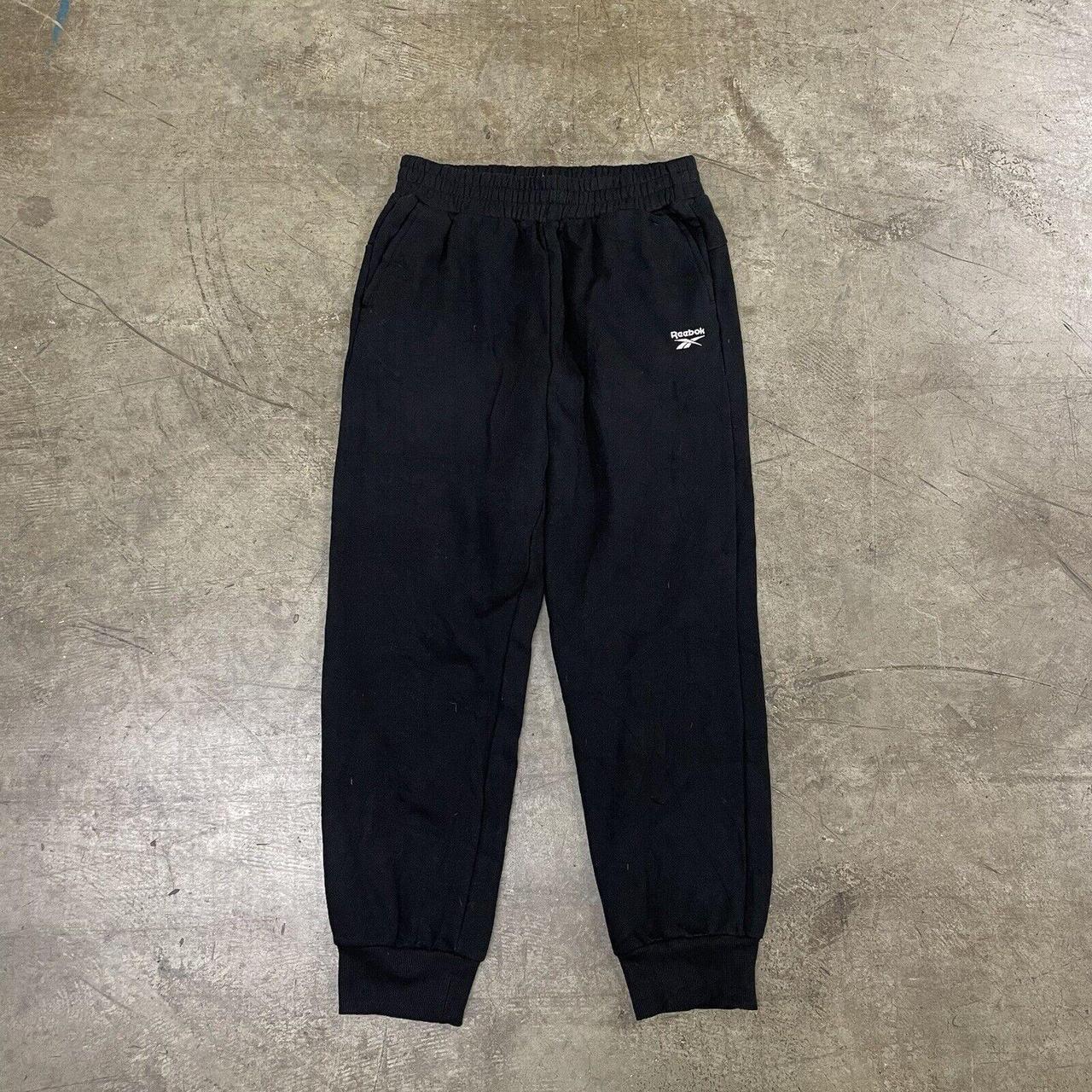 Reebok Joggers Y2K Cotton Sports Track Pants, Black,... - Depop