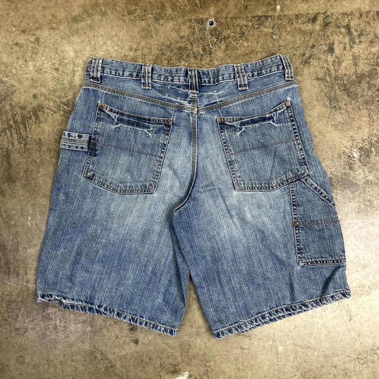 Vintage Carpenter Shorts Y2K Denim Workwear Vintage... Depop