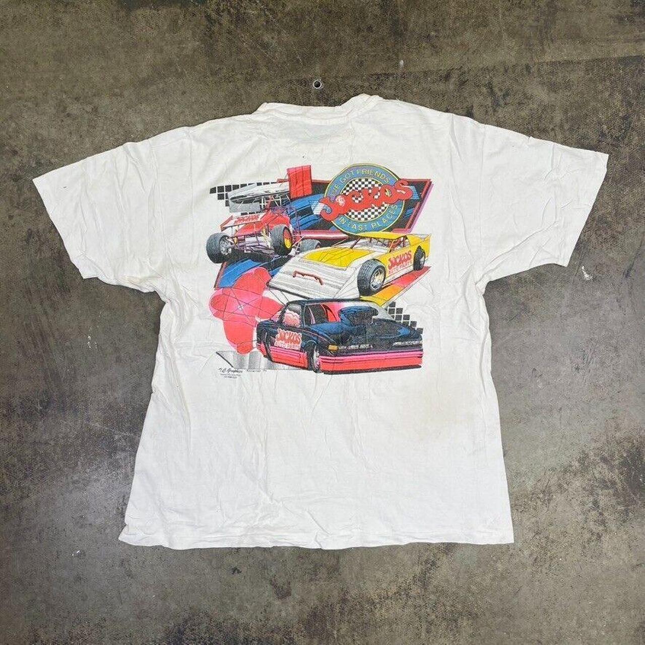 Nascar Graphic T-Shirt 90s USA Jockos 1994 Racing... - Depop