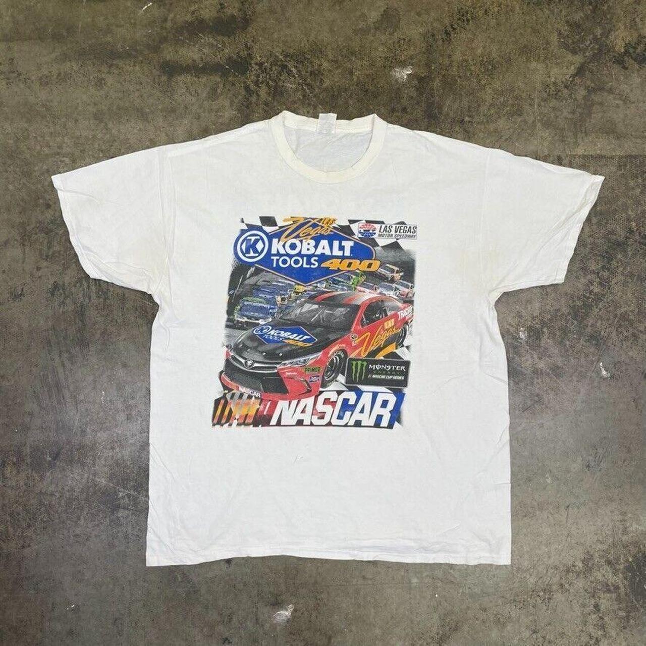 Nascar Graphic T-Shirt 90s Las Vegas Speedway USA... - Depop