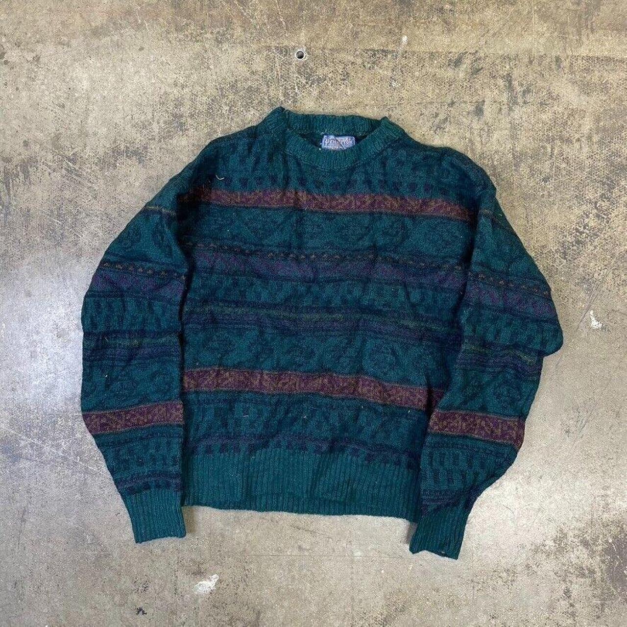 Pendleton Jumper Patterned Knit USA Wool Sweater,... - Depop