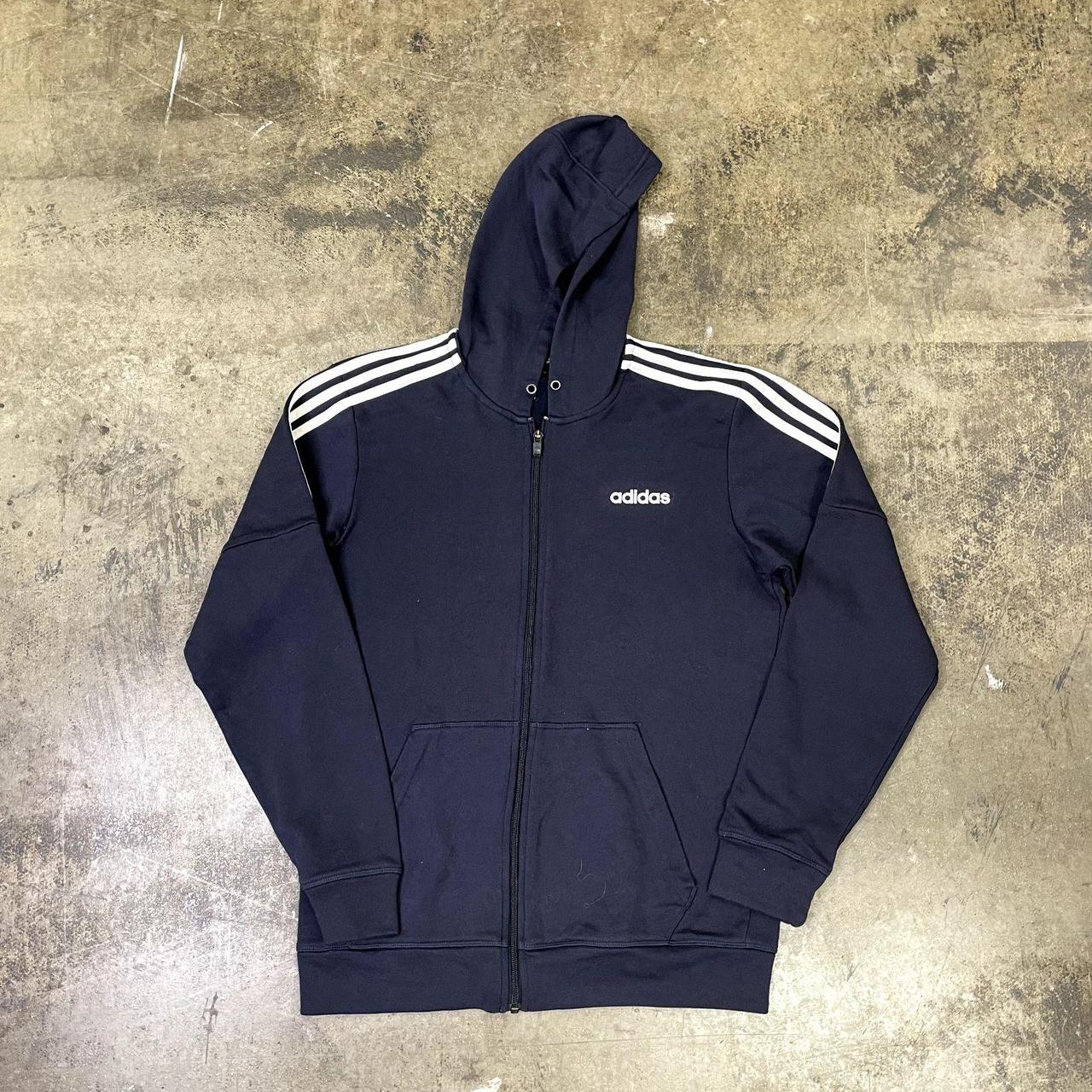 Adidas Hoodie Y2K Full Zip Climalite Sports... - Depop