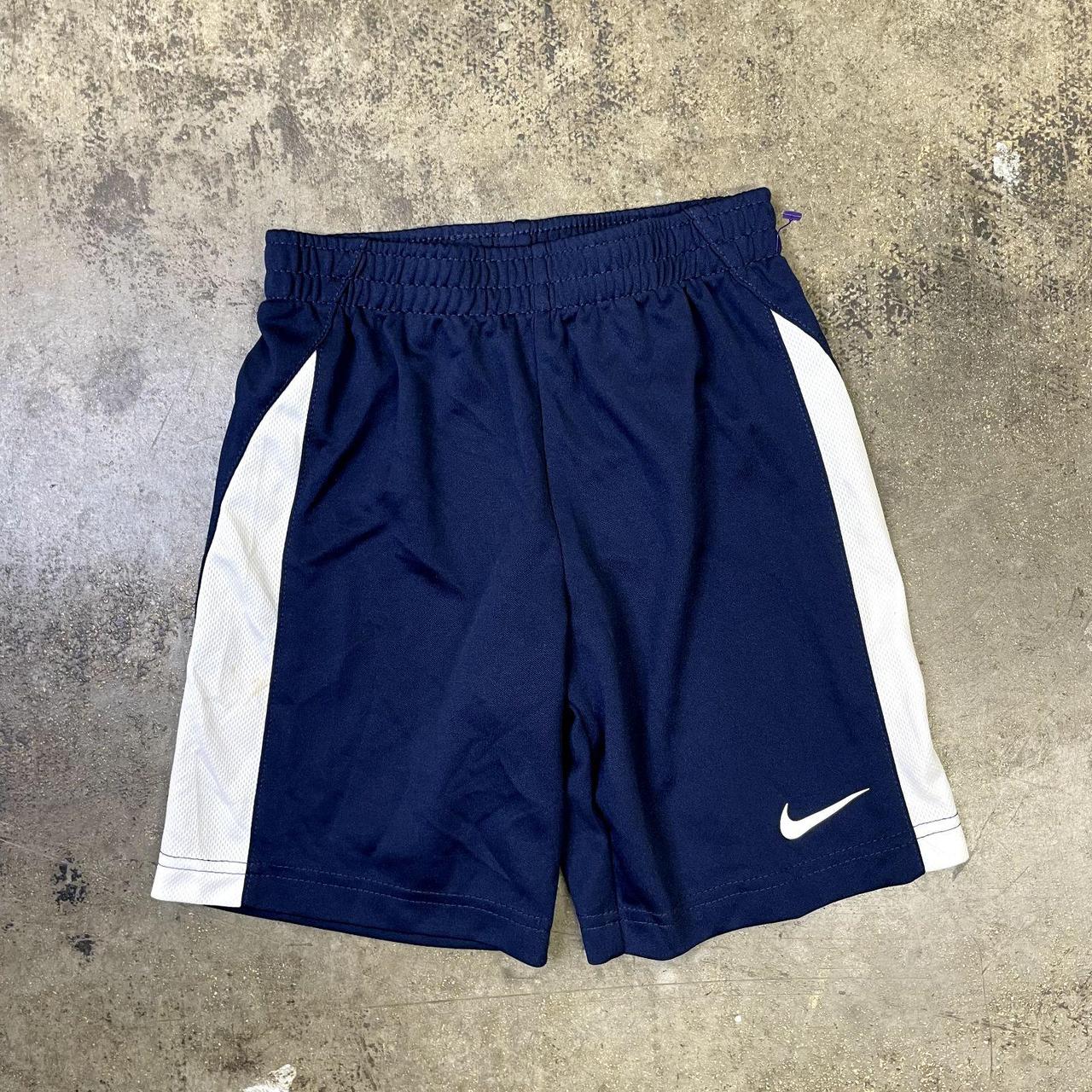 Nike Shorts Y2K Running Summer Sports Bottoms, Navy,... - Depop