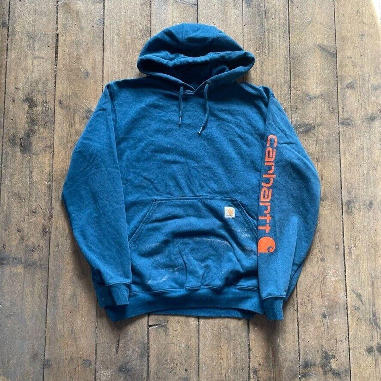 Carhartt Hoodie Vintage Y2K Workwear Sports... - Depop