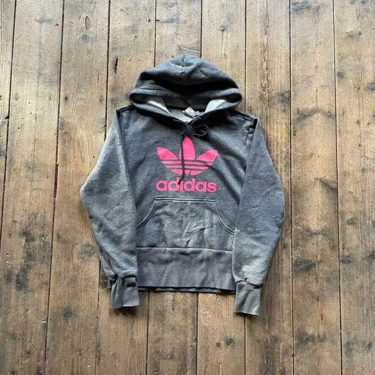 Adidas Hoodie Spellout Logo Pull Over Sports... - Depop