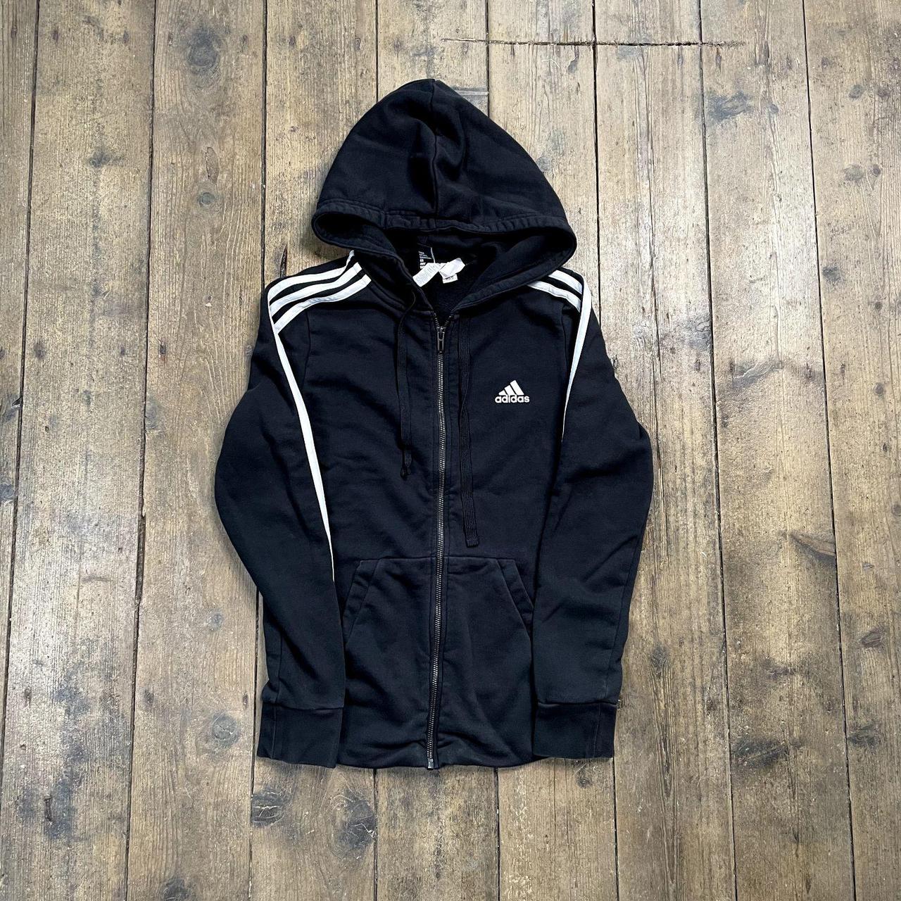 Adidas Full-Zip Hoodie Y2K Long Sleeve Sports... - Depop