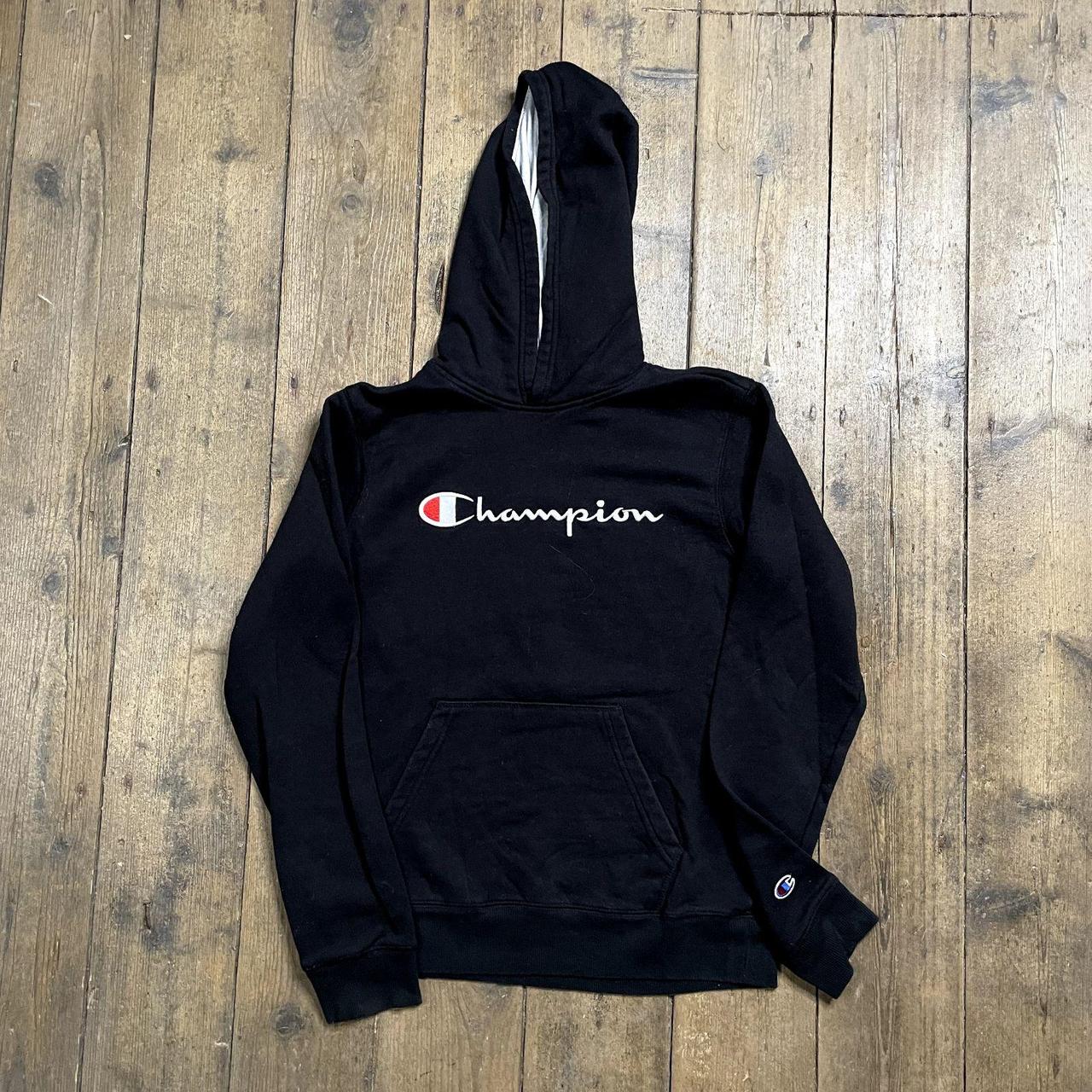 Champion hoodie black outlet mens small