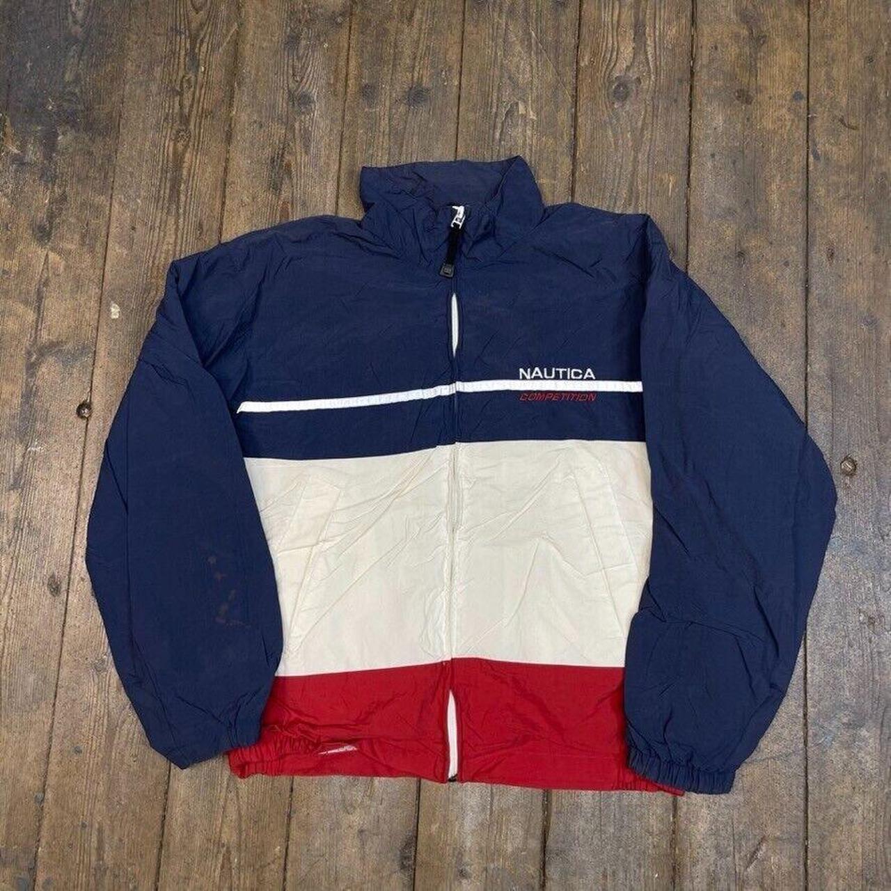 Nautica Competition Rain Jacket Vintage Windbreaker... - Depop