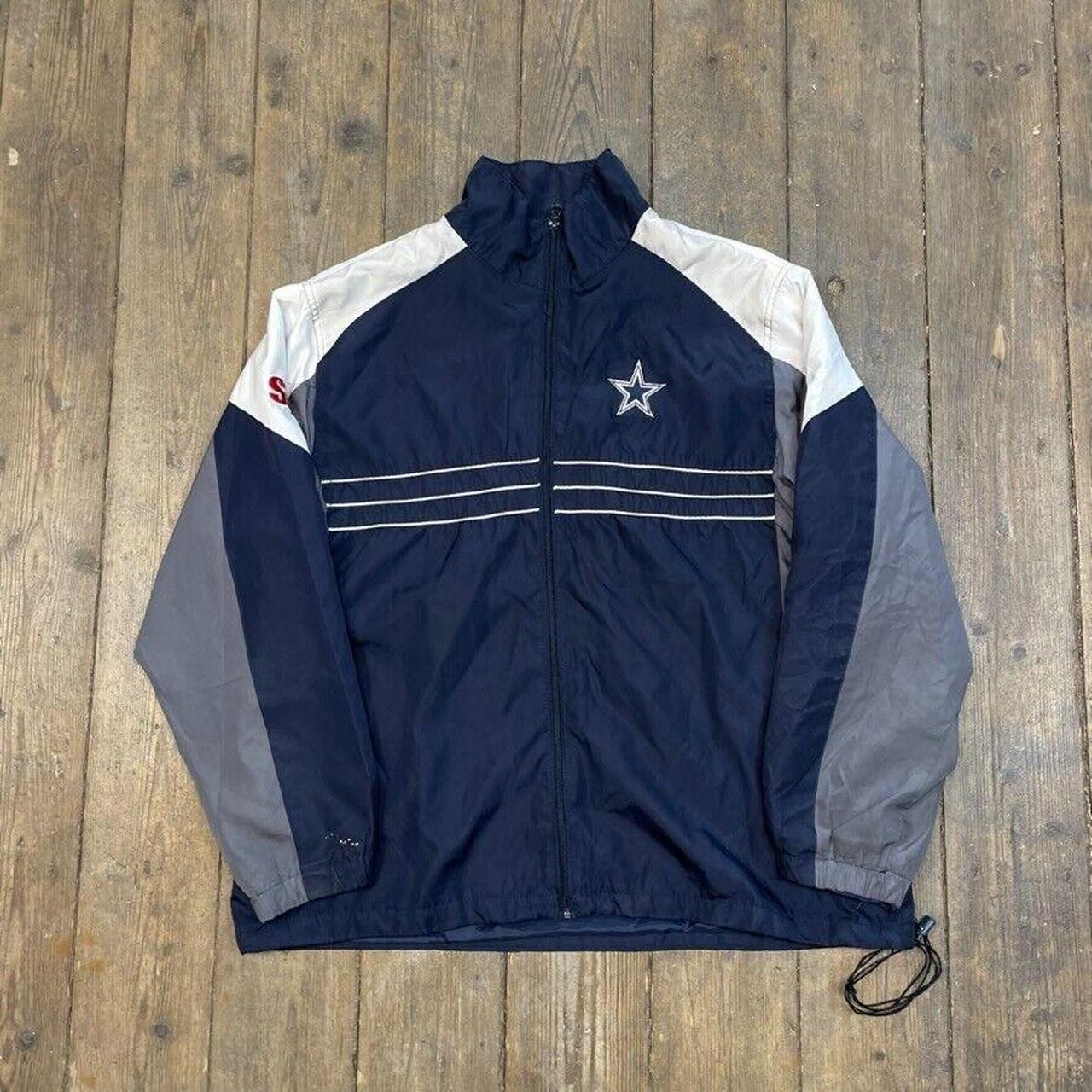 NFL Dallas Cowboys Track Jacket Y2K Vintage Full-Zip... - Depop