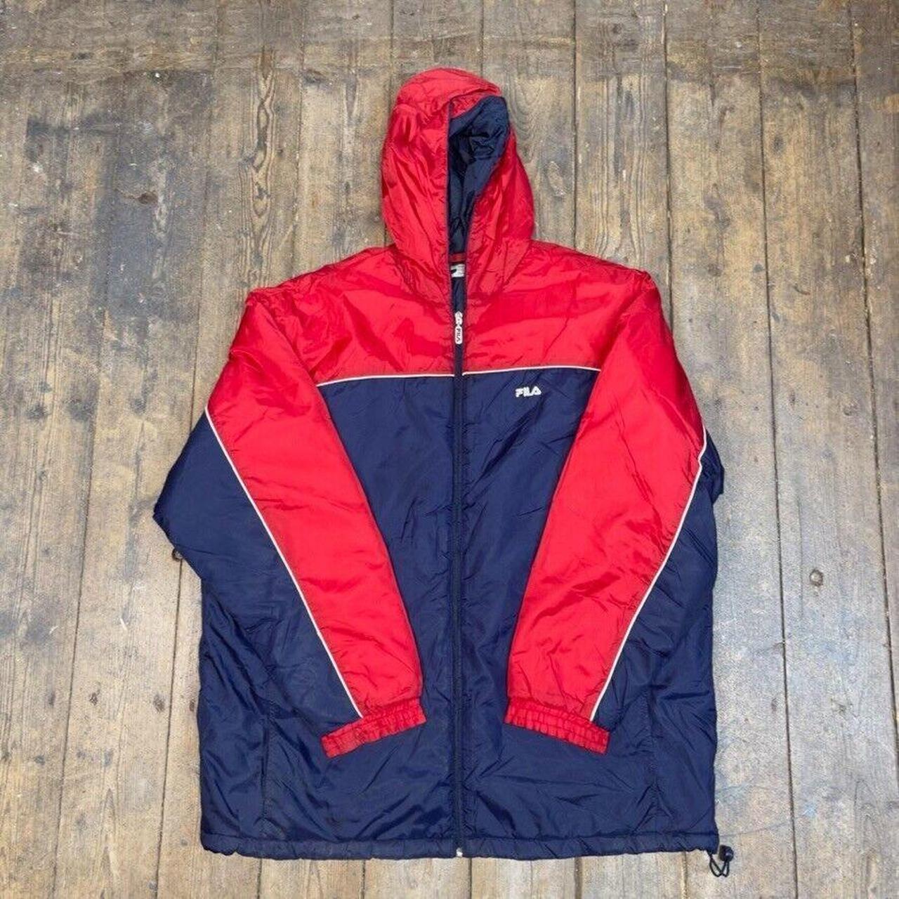 Fila navy puffer outlet jacket