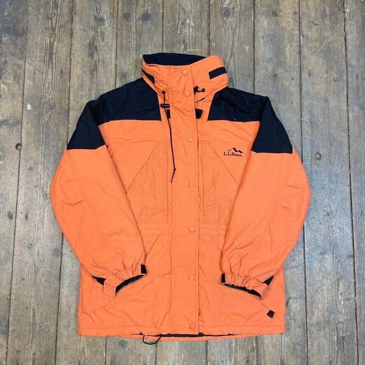 Ll bean shop orange jacket