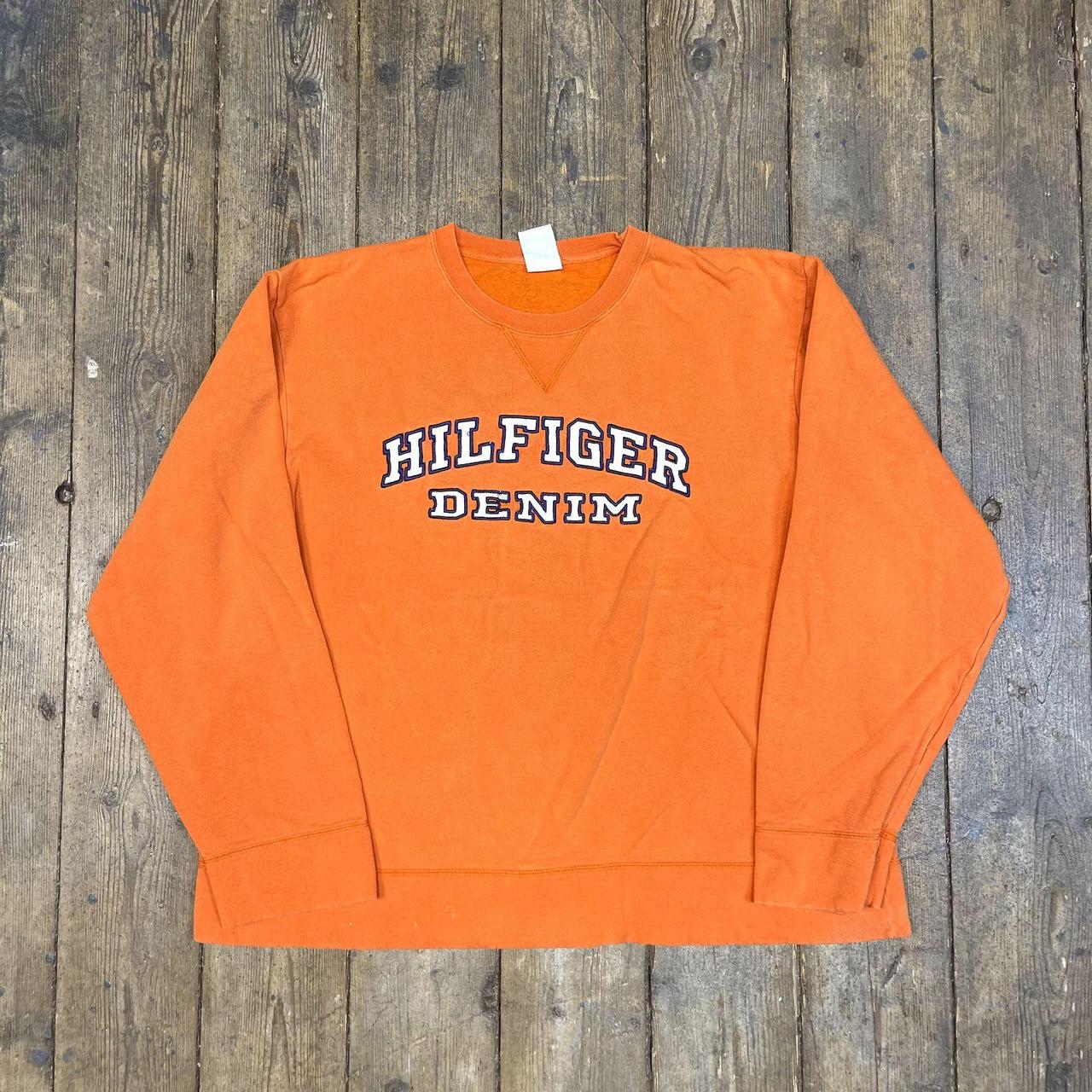 Orange tommy hilfiger on sale sweatshirt