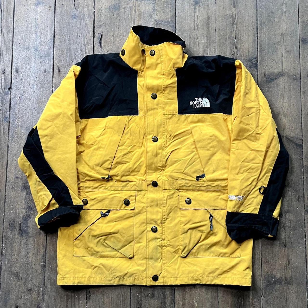 North face mens yellow cheap jacket