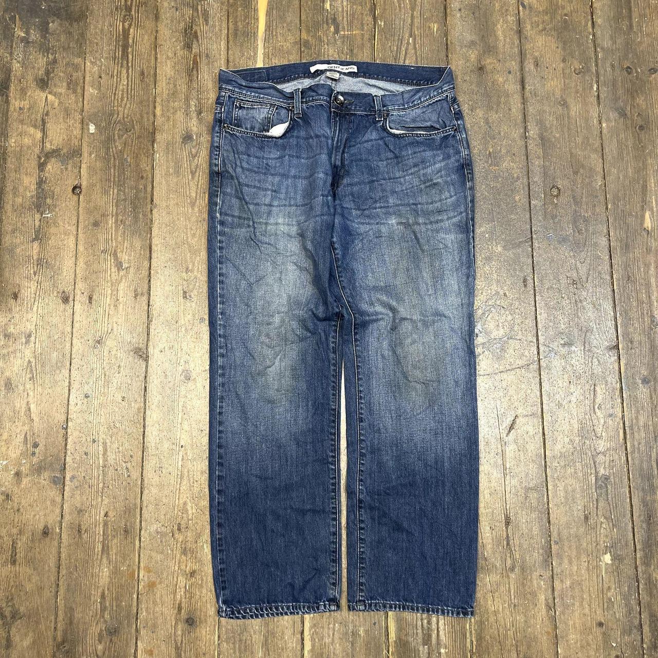 DKNY Jeans 90s Denim USA Vintage Pants Trousers,... - Depop
