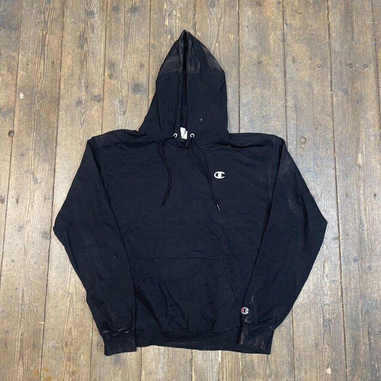 Champion Hoodie Blank USA Y2K Vintage Sweatshirt,... - Depop