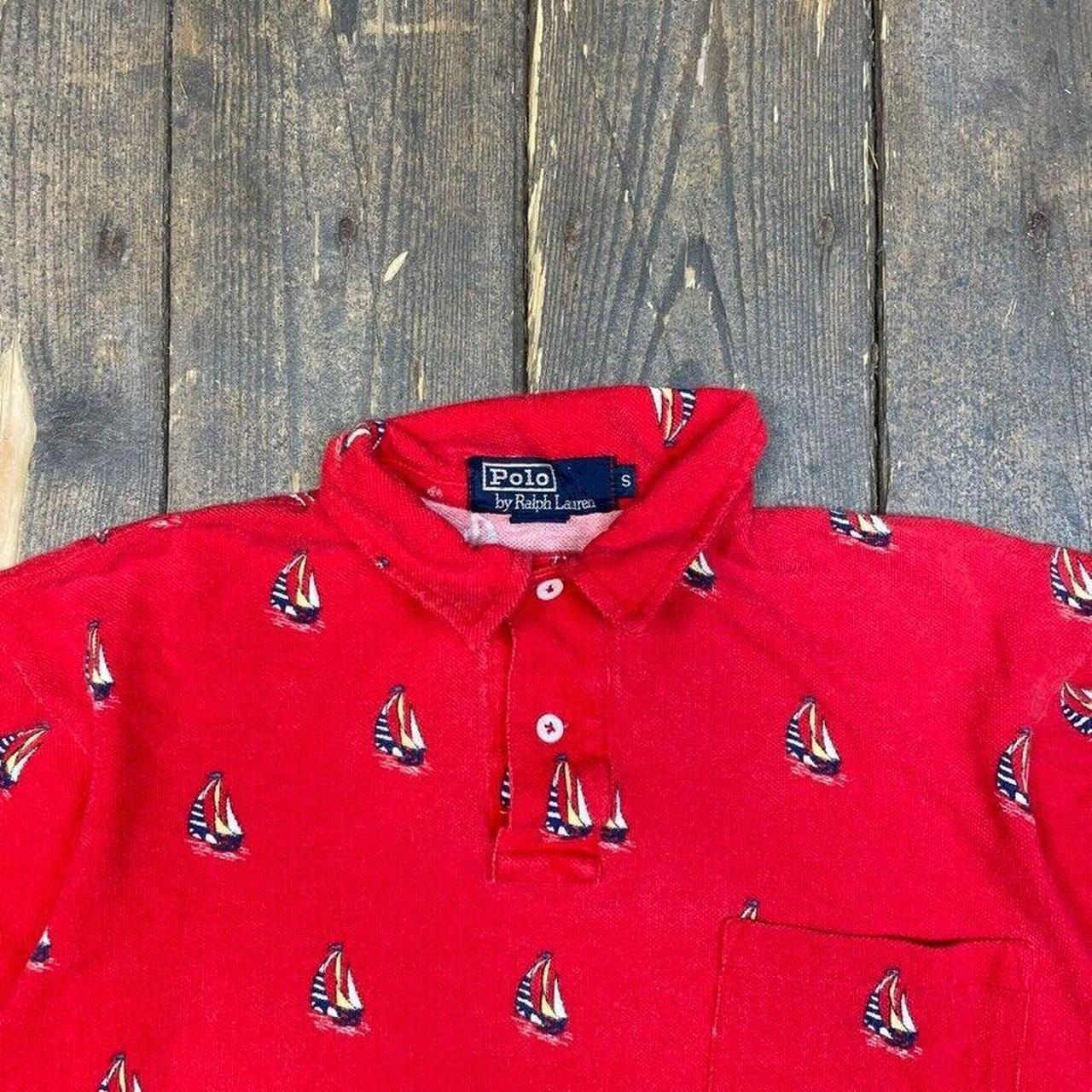 Ralph Lauren Polo Shirt Mens Yachting All Over Print. Depop