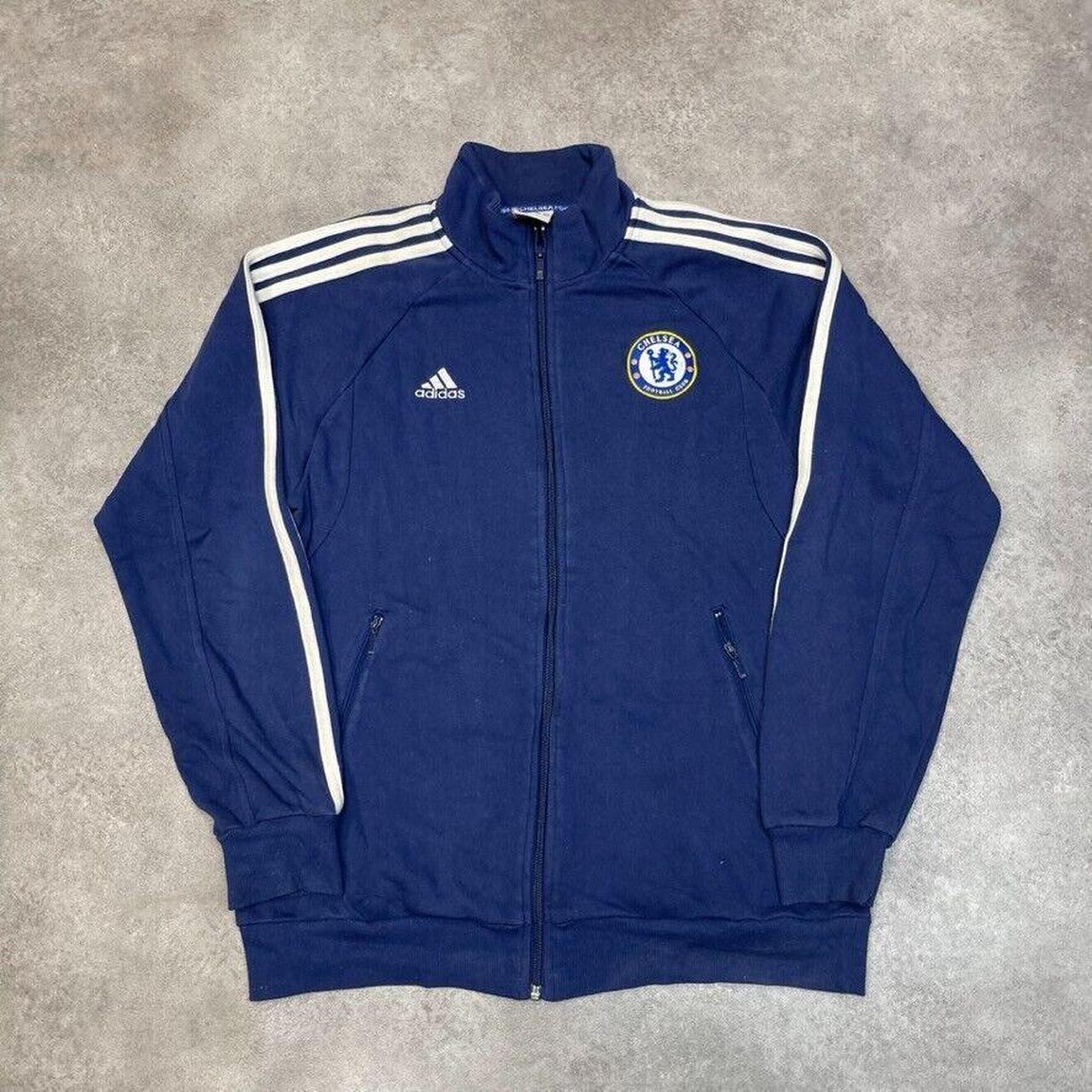 Adidas Sweatshirt Mens Chelsea Y2K Full Zip Striped. Depop