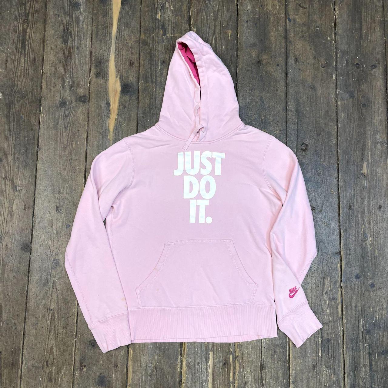 Just do it pink hoodie on sale