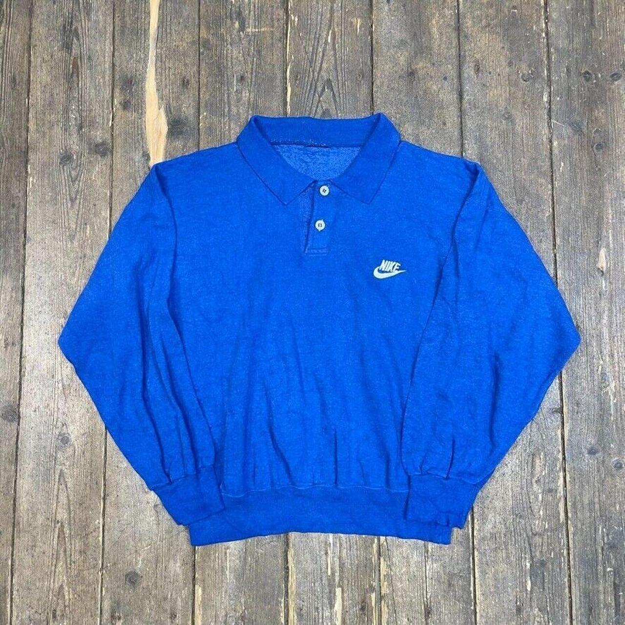 Nike Sweatshirt Y2K Vintage Collared Sports Jumper Depop