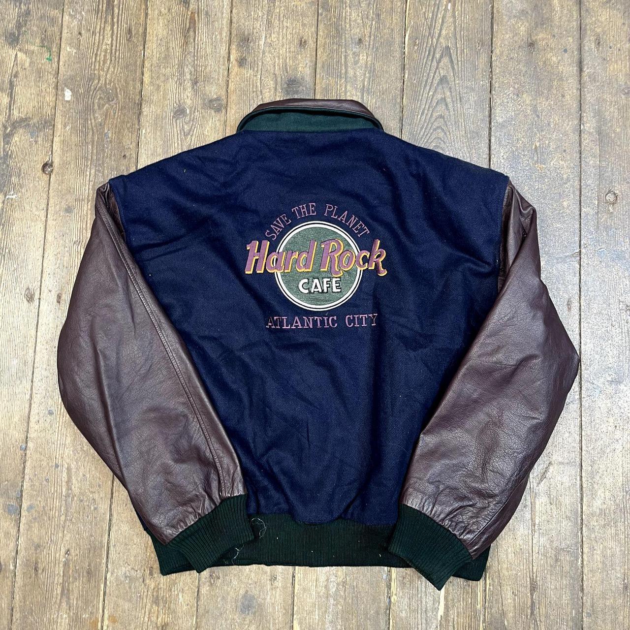 Hard Rock Cafe Varsity Jacket Atlantic City Bomber. Depop