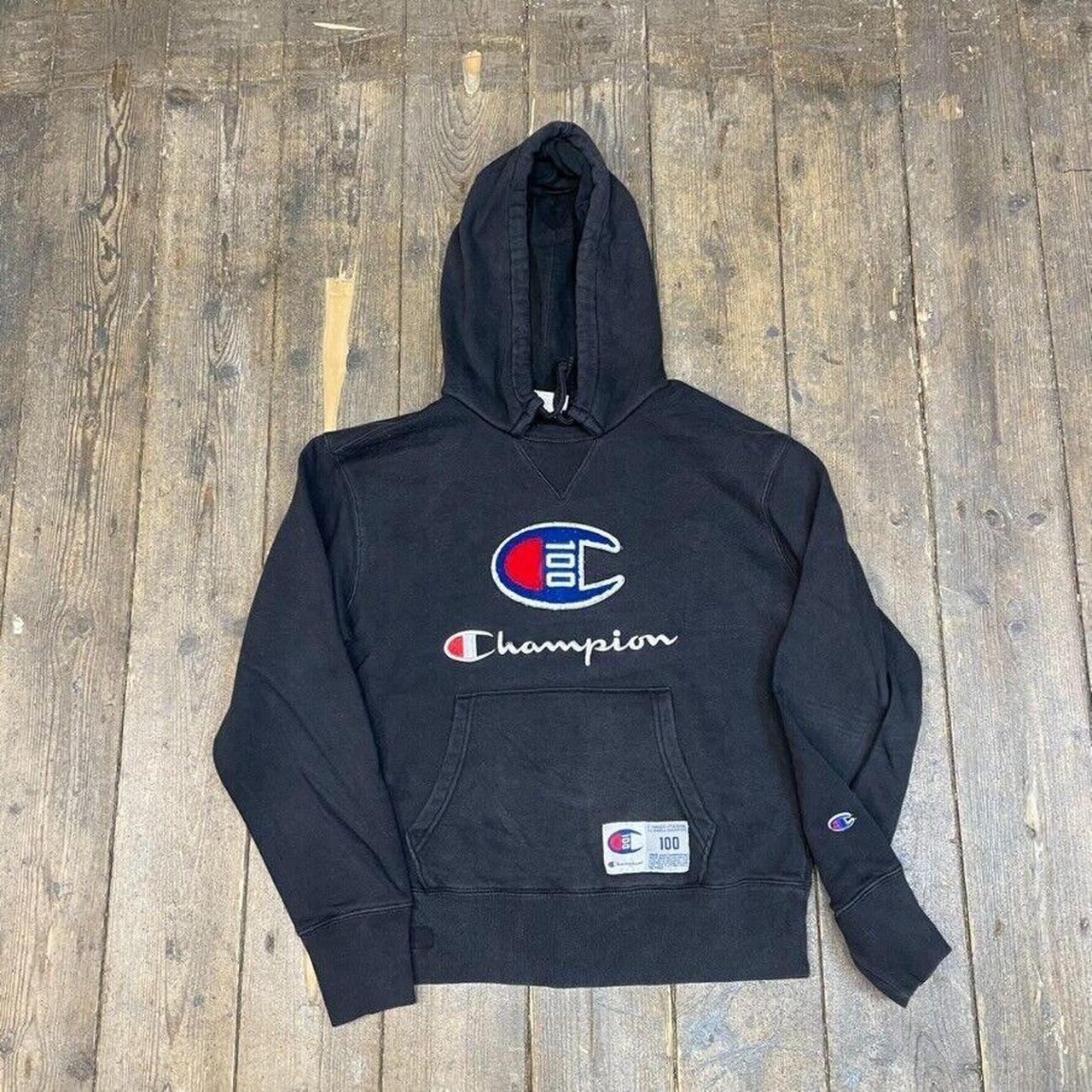 Champion black mens fashion hoodie