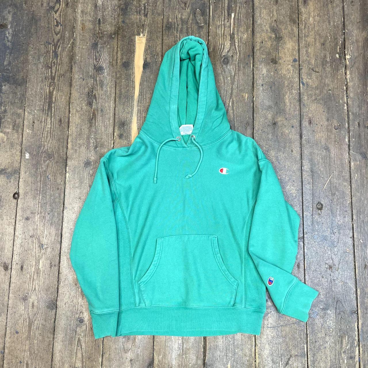 Champion reverse weave green womens hoodie online