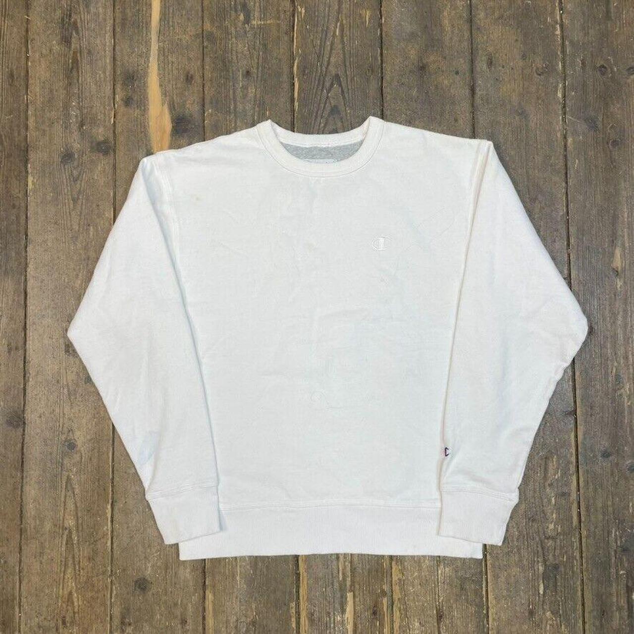 Champion Sweatshirt Pull Over Blank Y2K Jumper Depop