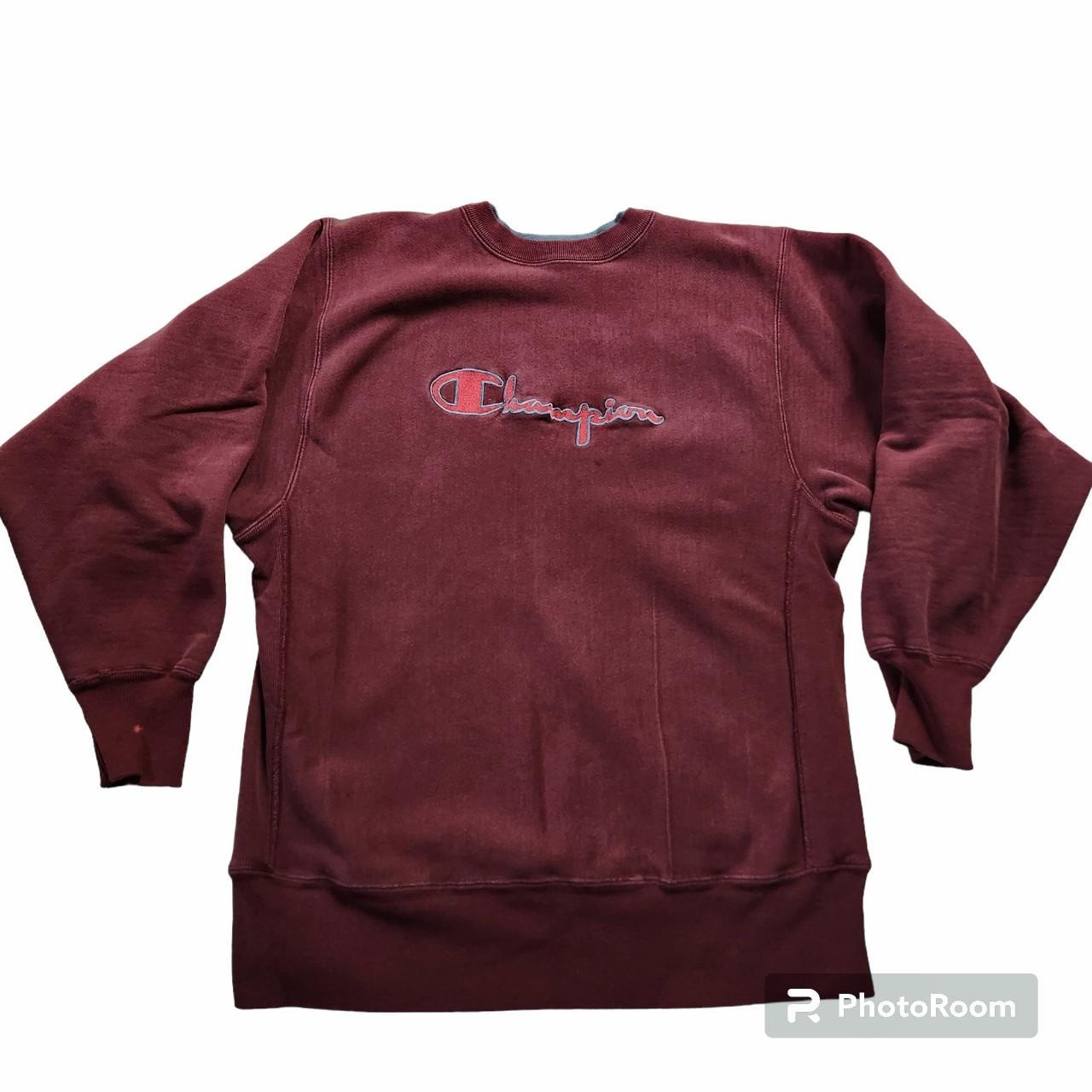 Classic Champion Embroidered Small Chest Logo Crew Neck Sweatshirt -as Is