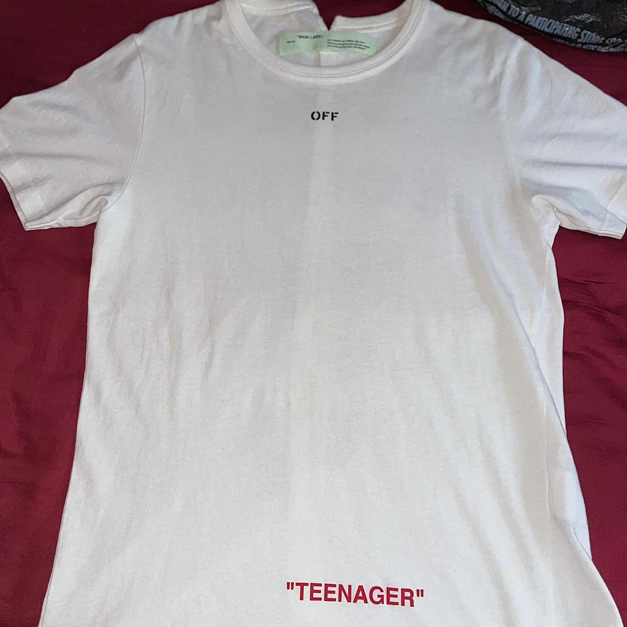 Off white outlet t shirt teenager