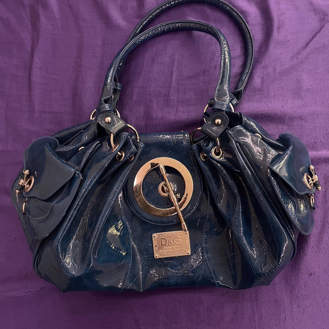 blue dolce and gabbana purse never used, perfect... - Depop