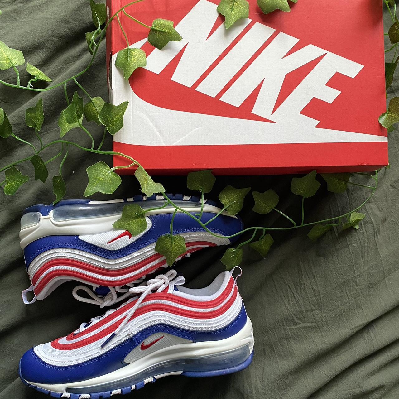 mens red and white nike shoes
