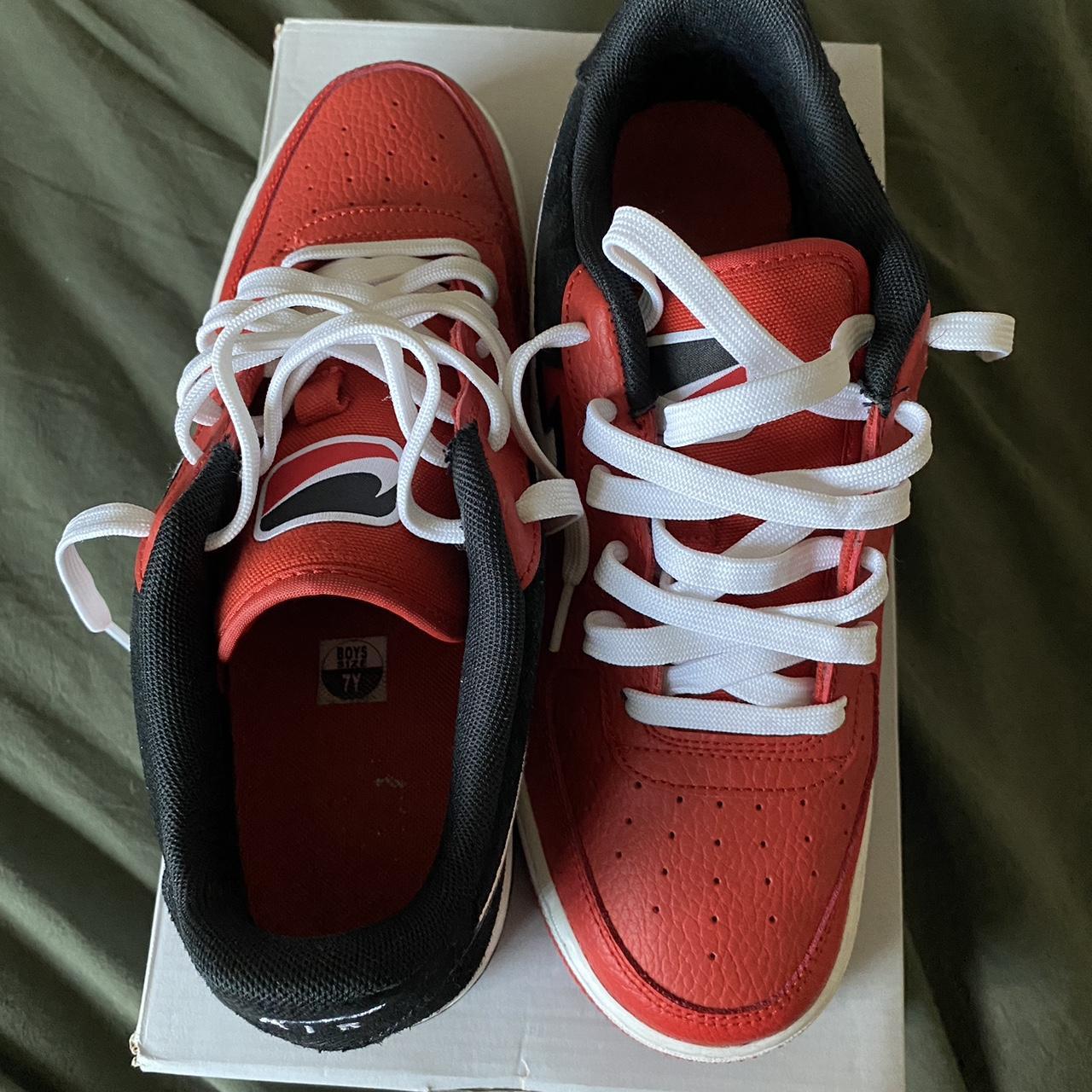 mens nike red and black