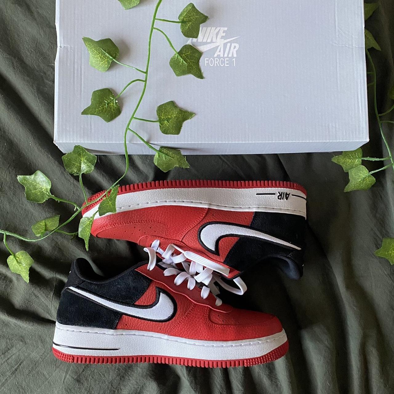 mens nike red and black