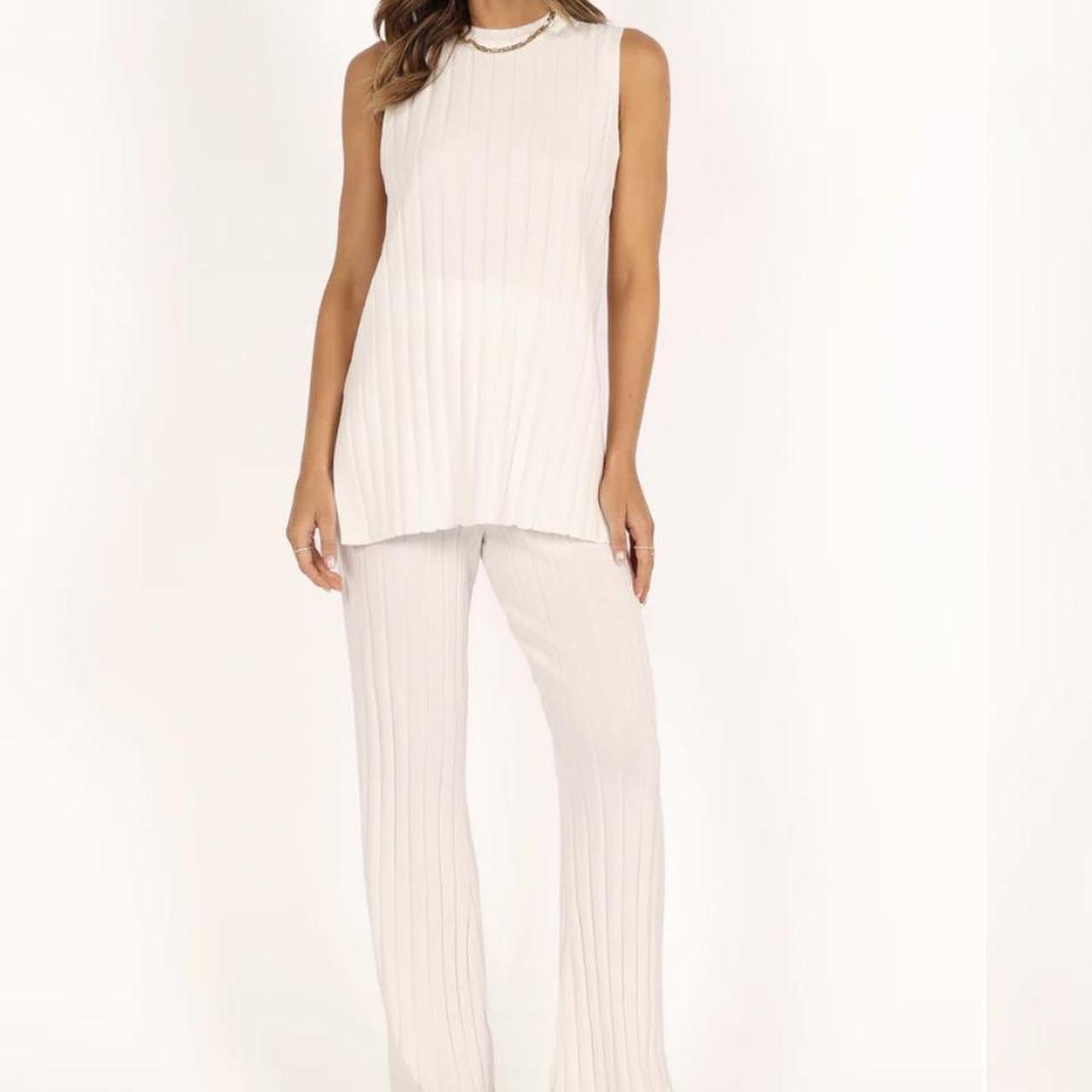 PETAL AND PUP BOUTIQUE white knit pants. (Not the... Depop