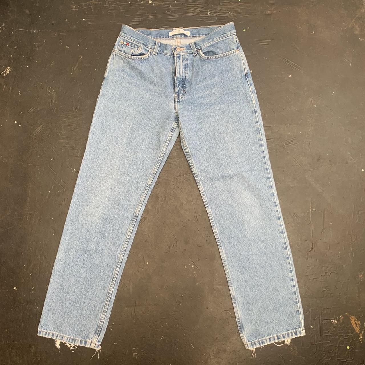 Tommy Hilfiger Jeans light blue boyfriend jeans.... - Depop