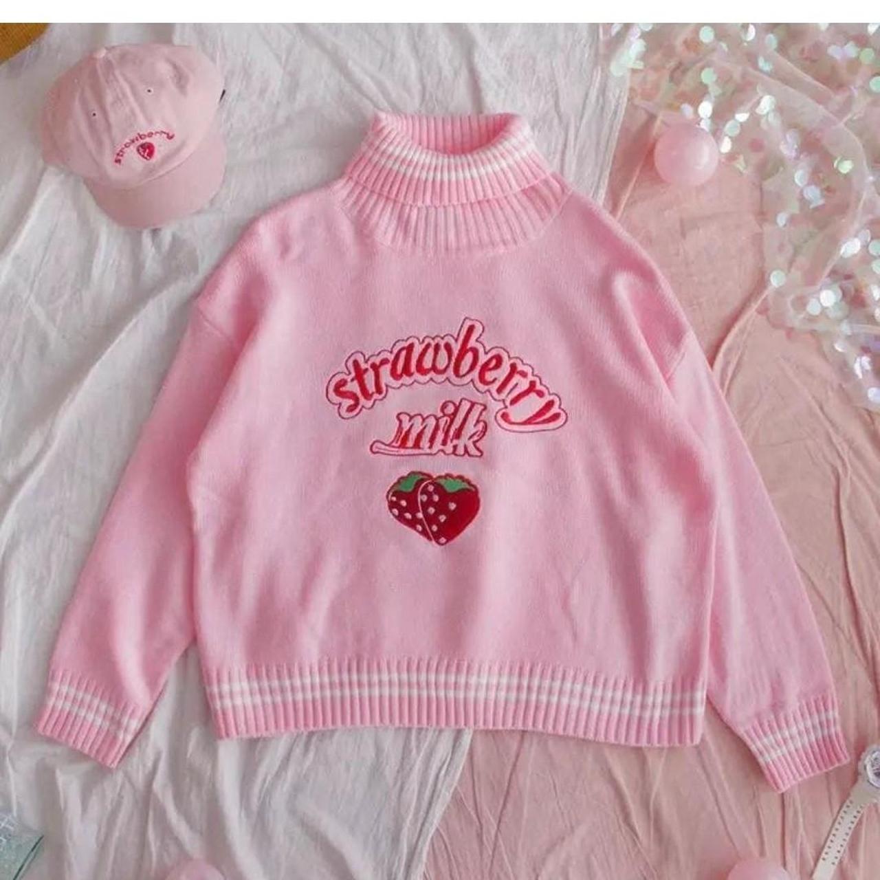 Strawberry 2024 milk sweater