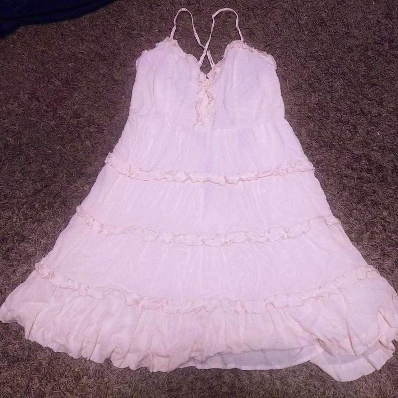 the most adorable light pink baby doll dress flowy... Depop