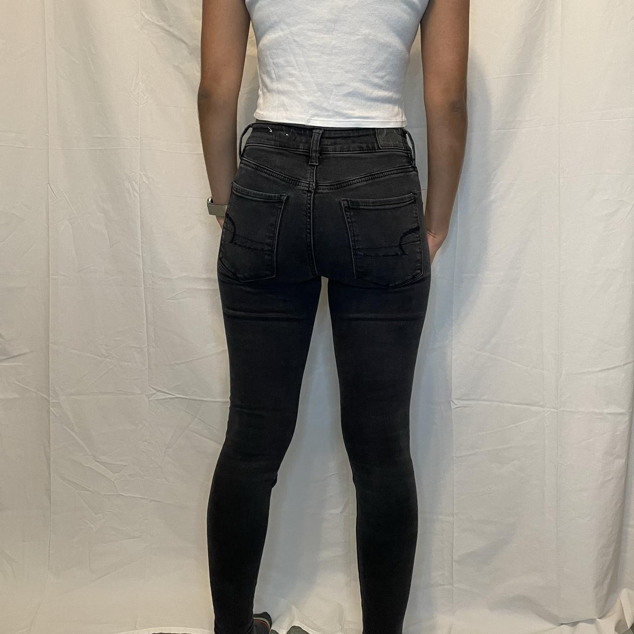 American Eagle Outfitters Women's Black Jeans | Depop